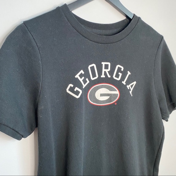 LEAGUE UGA Black Logo Sweatshirt Dress Medium - Picture 2 of 5